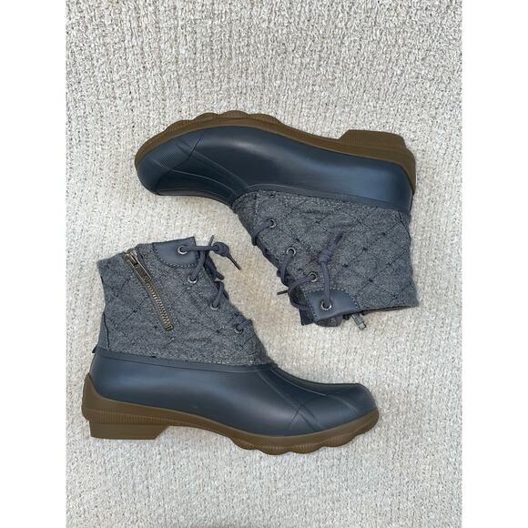 SPERRY Syren Gulf Wool Quilt Duck Boot in Grey Size 8M Womens - Picture 5 of 8